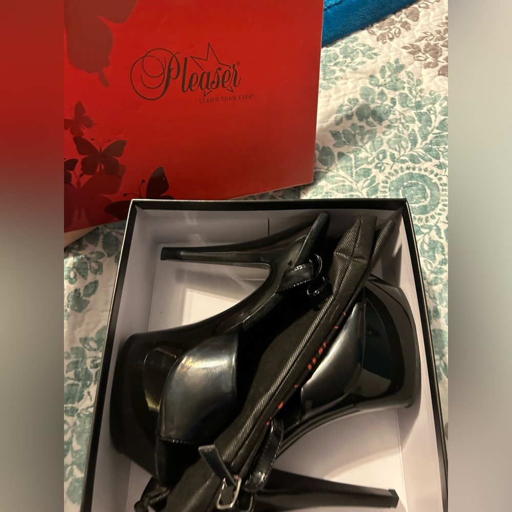 Pleaser Black Pumps - 12M